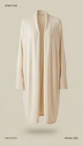 Cream modal open cardigan