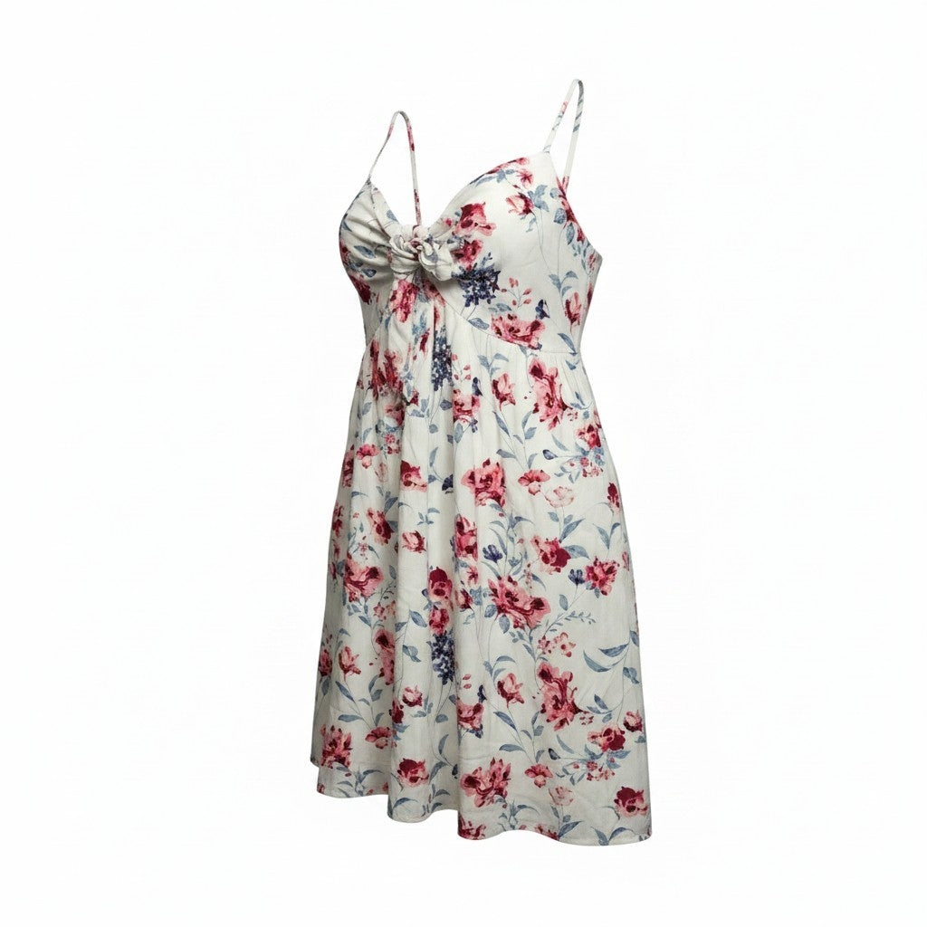 Bow Front Floral Dress